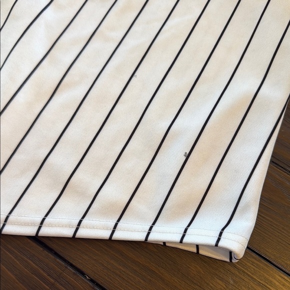 Majestic Houston Astros White and Black Pinstripe Jersey y2k vintage - Picture 4 of 8